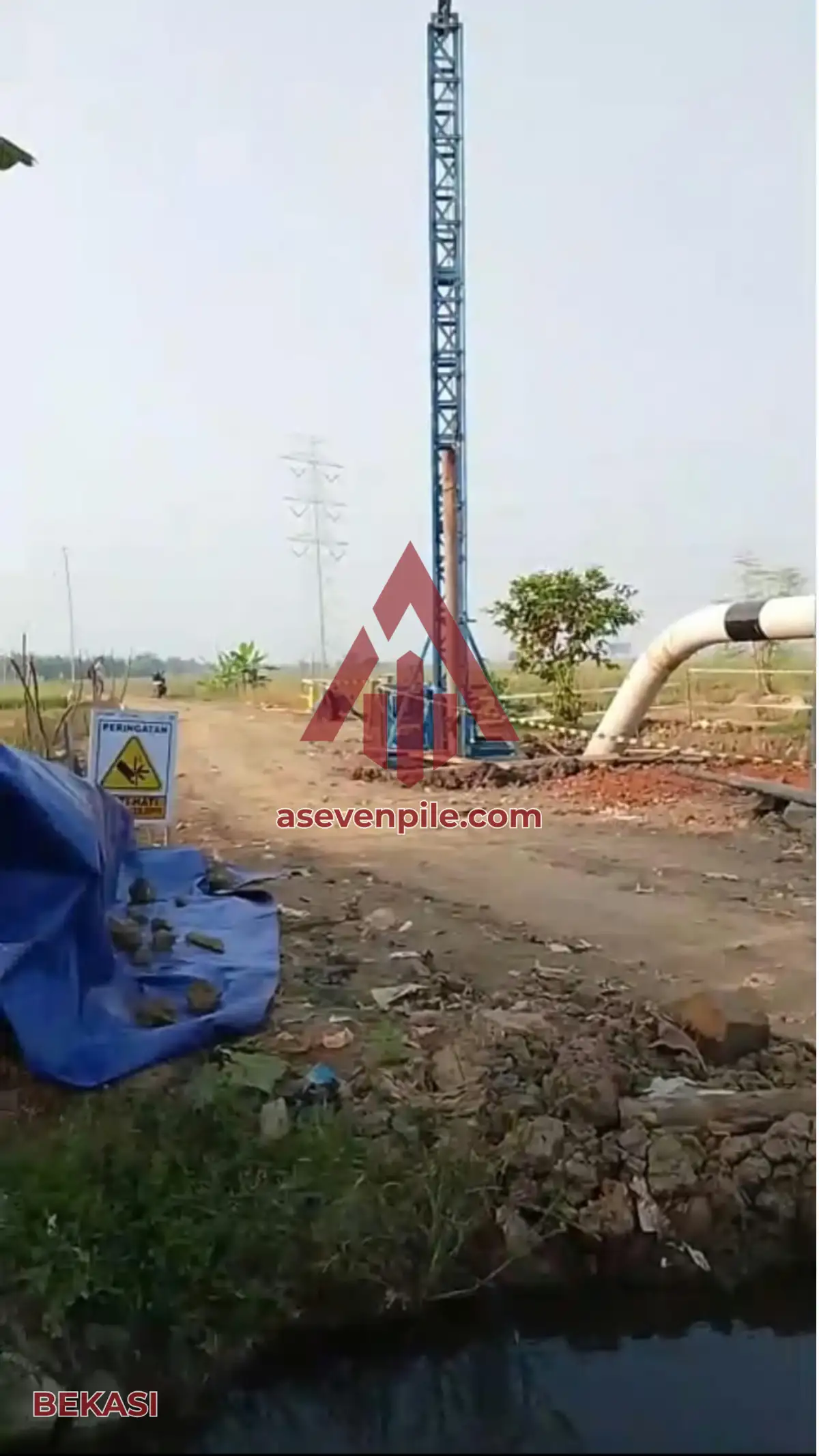 Pekerjaan Bore Pile Mesin Gawangan Area Perumahan di Bekasi