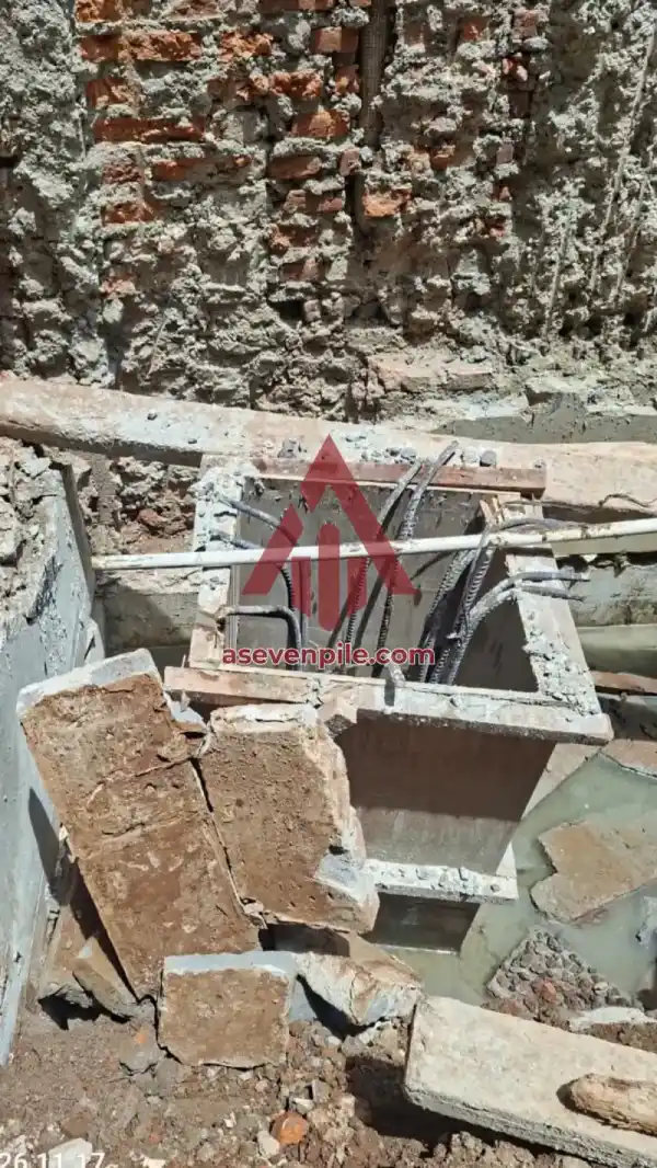 Pra-hasil pengeboran bore pile di Sunter